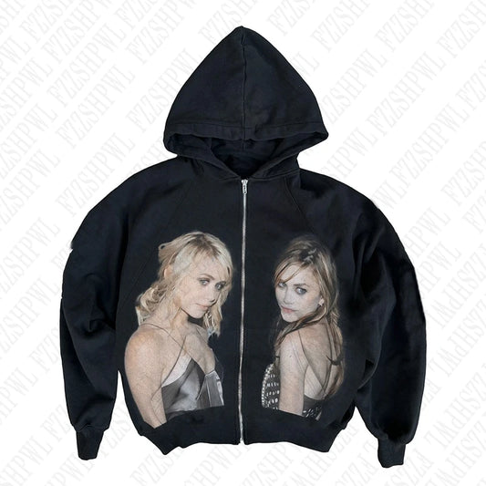 Y2K Zip up Hoodie