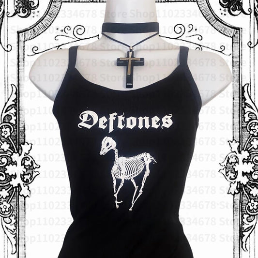 Deftones Crop Top Y2K