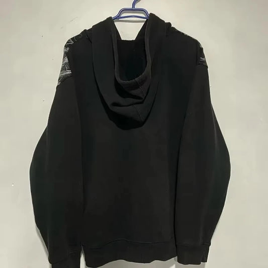 Y2K Zip Hoodie – Czarna z nadrukiem