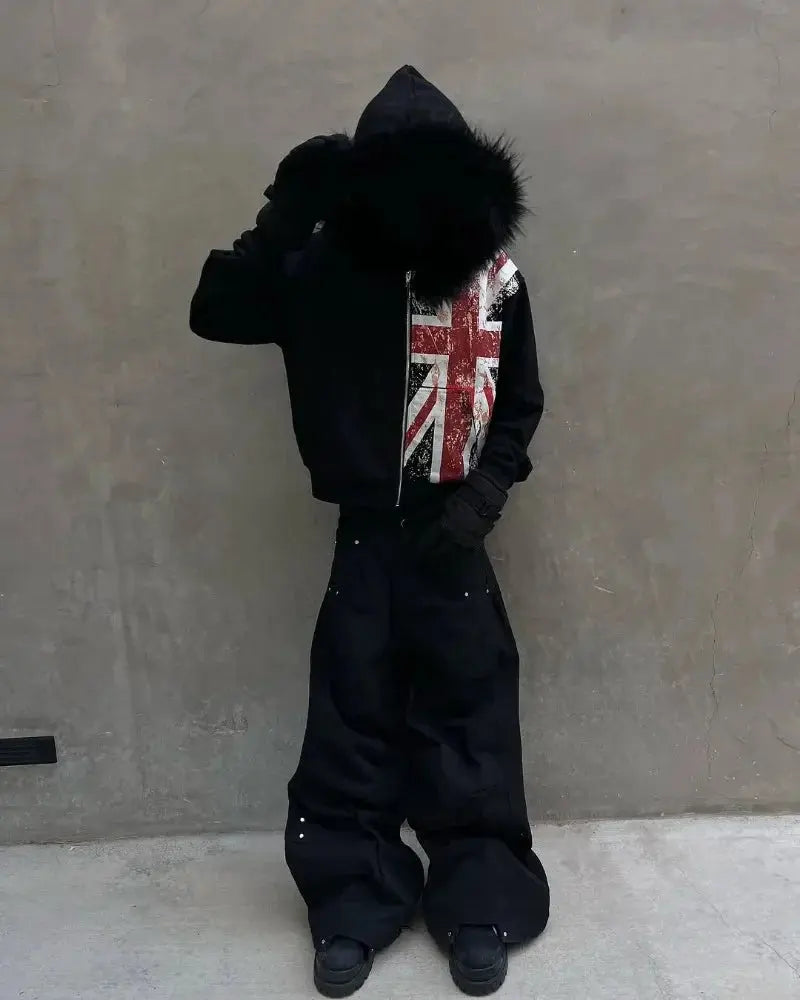 Black England Hoodie - DRACO COUTURE