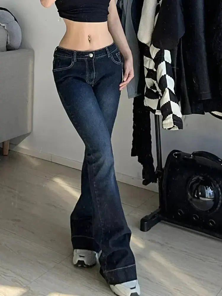 Y2K Low Rise Jeans 2000s Japan jeans - DRACO COUTURE