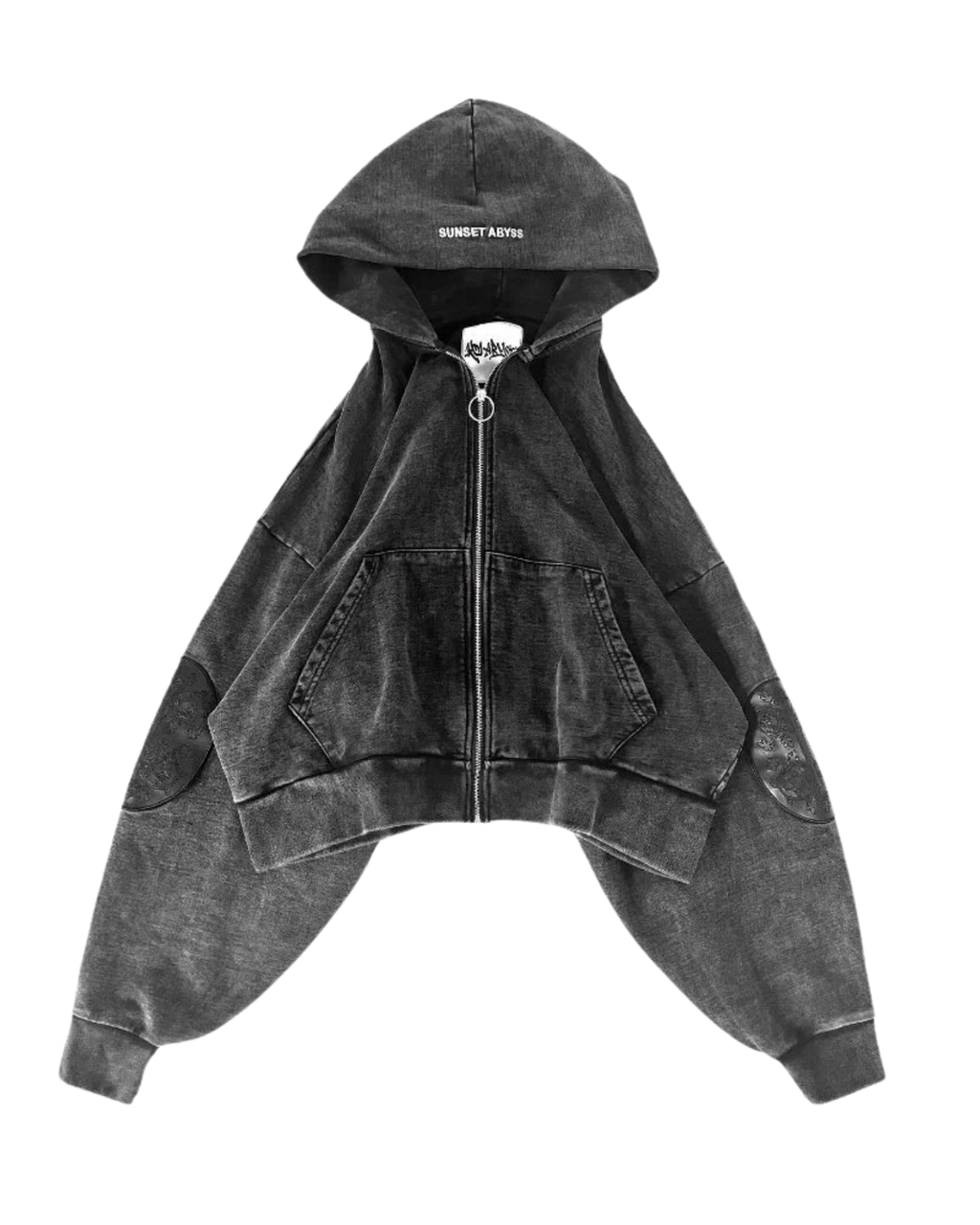 Washed Streetwear Hoodie Grey