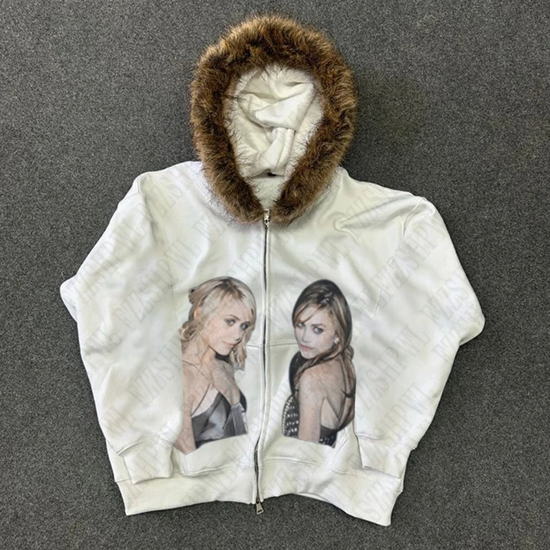 Y2K Zip up Hoodie