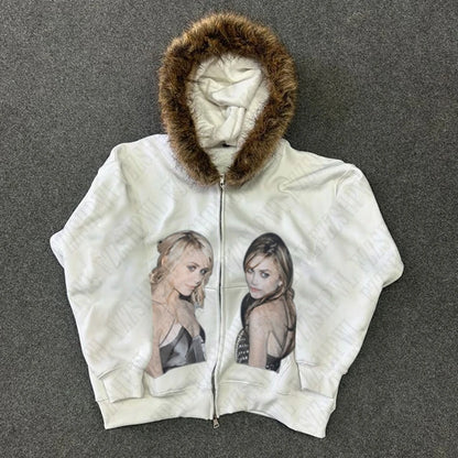 Y2K Zip up Hoodie