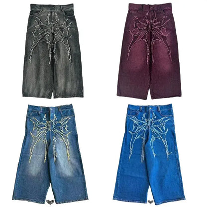 Y2K Gothic Loose Jeans - DRACO COUTURE