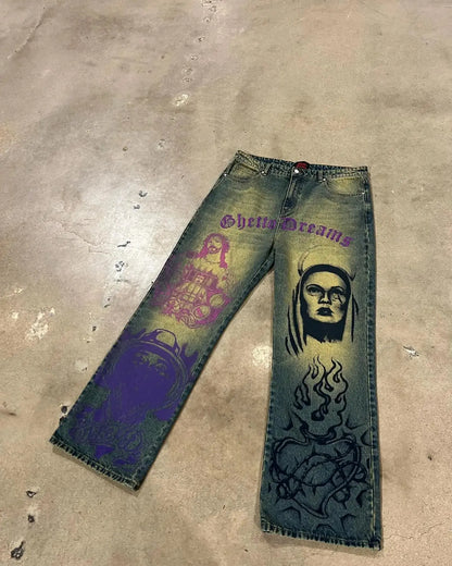 Ghetto Dreams Jeans - DRACO COUTURE
