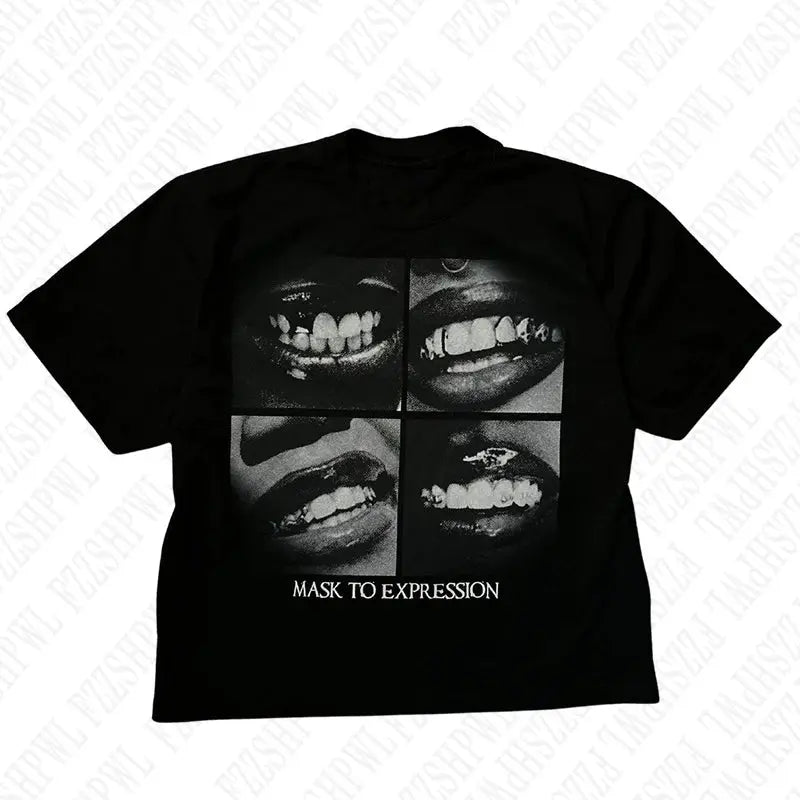 Y2k T-shirt Graphic Print Hip Hop - DRACO COUTURE