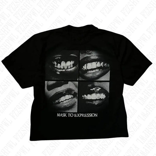 Y2k T-shirt Graphic Print Hip Hop - DRACO COUTURE