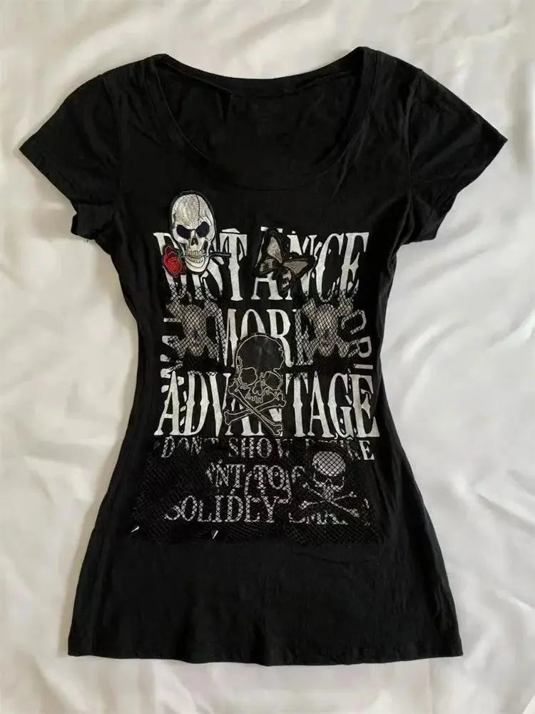 2025 Summer Y2k V-neck Tops - DRACO COUTURE