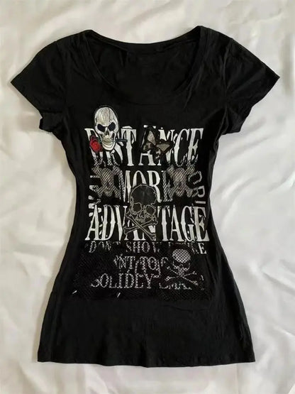 2025 Summer Y2k V-neck Tops - DRACO COUTURE