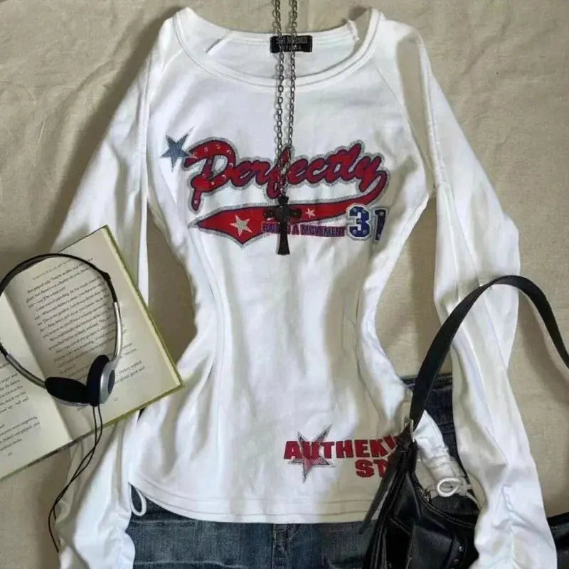 Vintage Gothic T-shirts Women Y2k - DRACO COUTURE