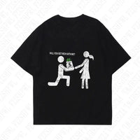 will you get rich with me? Y2K T-shirt - DRACO COUTURE