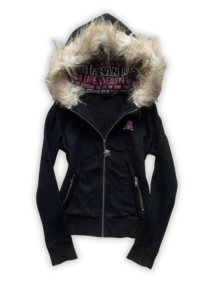Damska Bluza z Futrem Y2K
