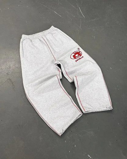 Classic Retro Striped Casual Pants Cotton - DRACO COUTURE