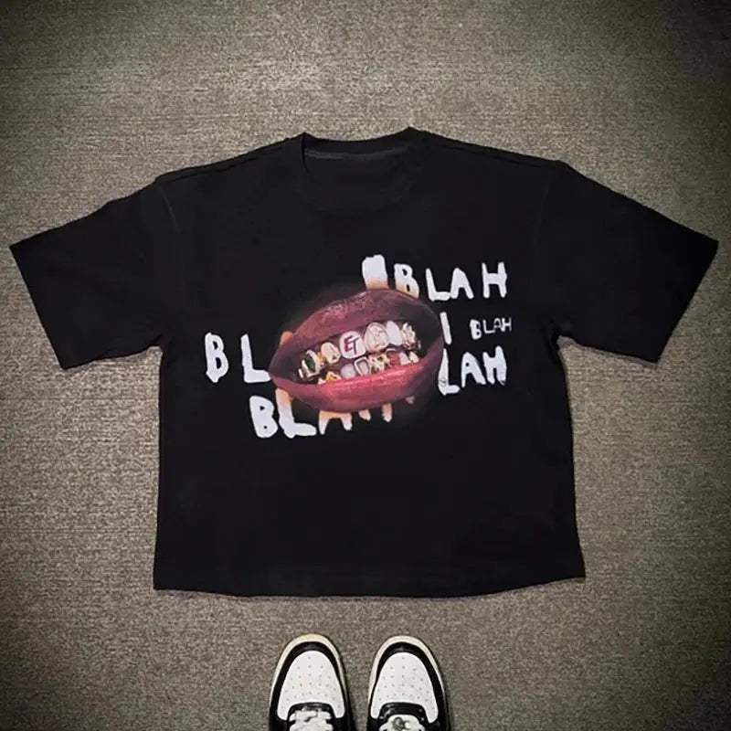 Mouth Y2K T-shirt - DRACO COUTURE