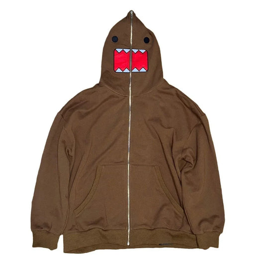 Eater Brown zip Hoodie