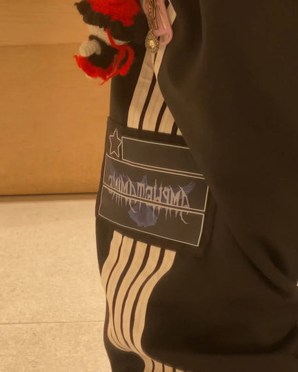 Y2K Gothic Stripe Pants Men