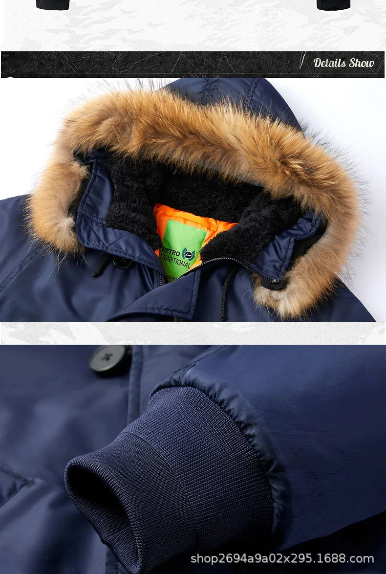 ABOORUN Men's MA1 Bomber Jackets Army Cotton Padded Coats