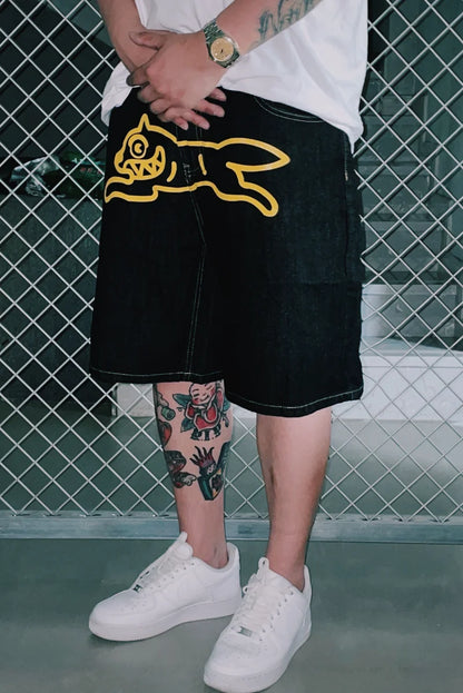 Y2K denim shorts