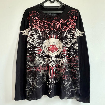 Affliction Long sleeved T shirt Y2K