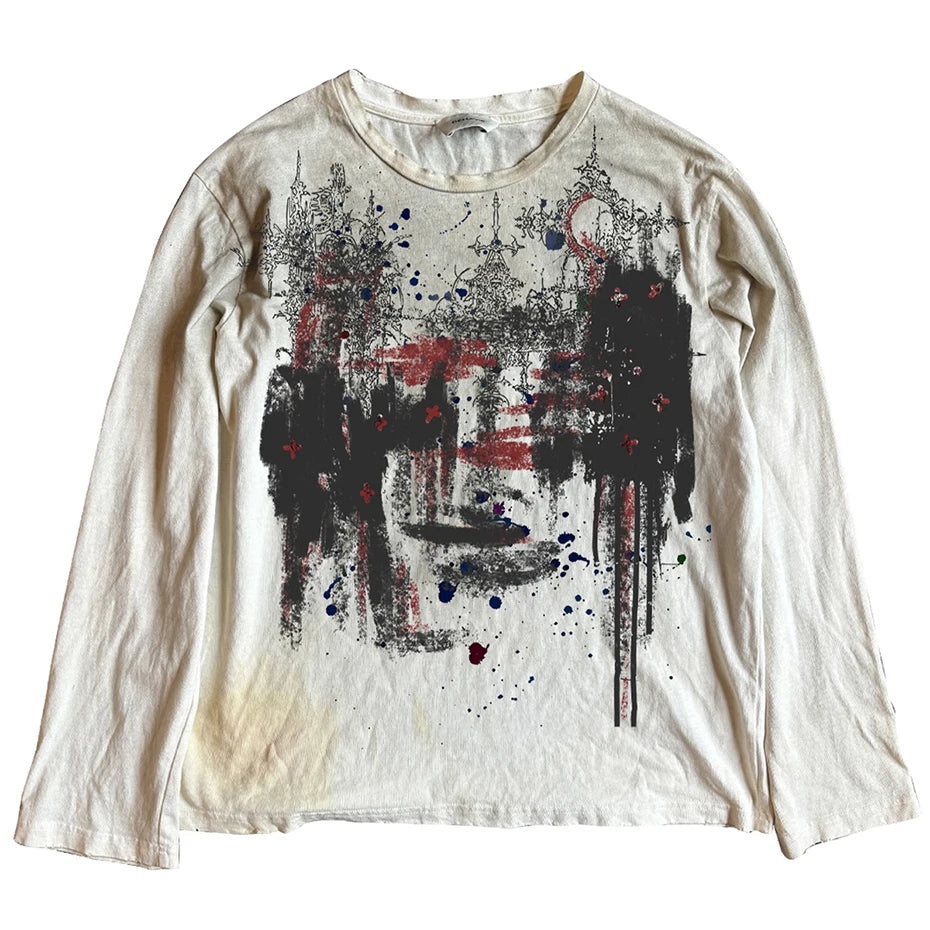 Vintage Oversized T-shirts Dark Gothic