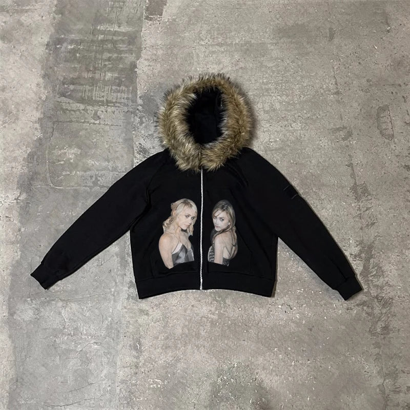 Y2K Zip up Hoodie