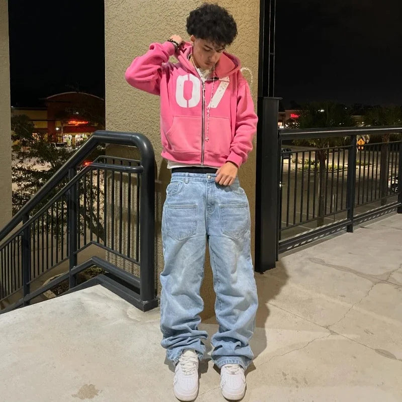 Baggy Jeans Y2K Kirsche