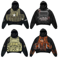 kugelsichere Weste Hoodies Frauen y2k