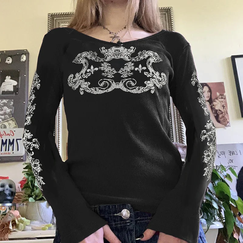 2000s Grunge Women Shirt