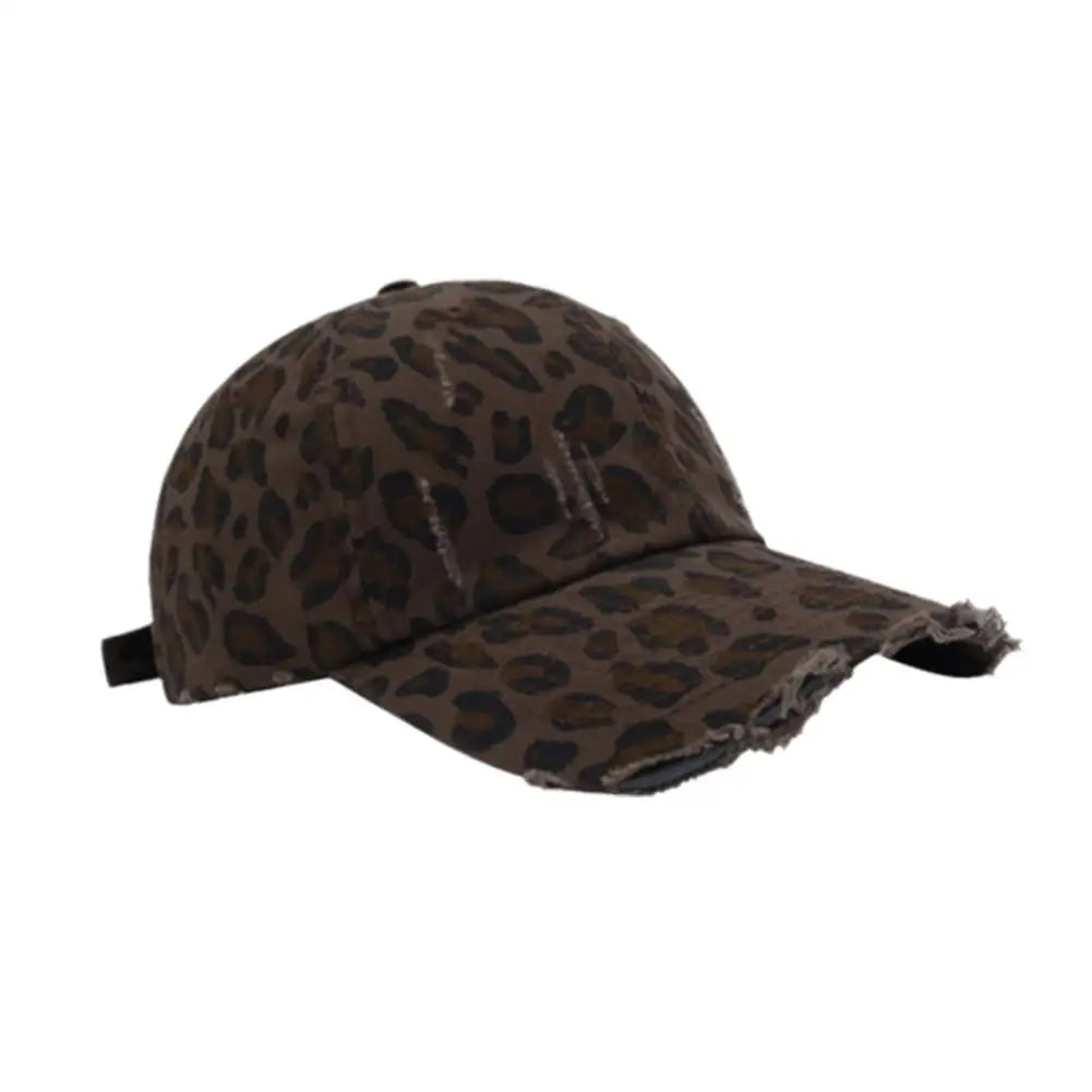 Unisex-Baseballkappen mit Leopardenmuster – Frühling/Herbst – Outdoor-Accessoires – Verstellbare Freizeithüte – Sonnenschutz – Accessoires für Outdoor-Sportarten