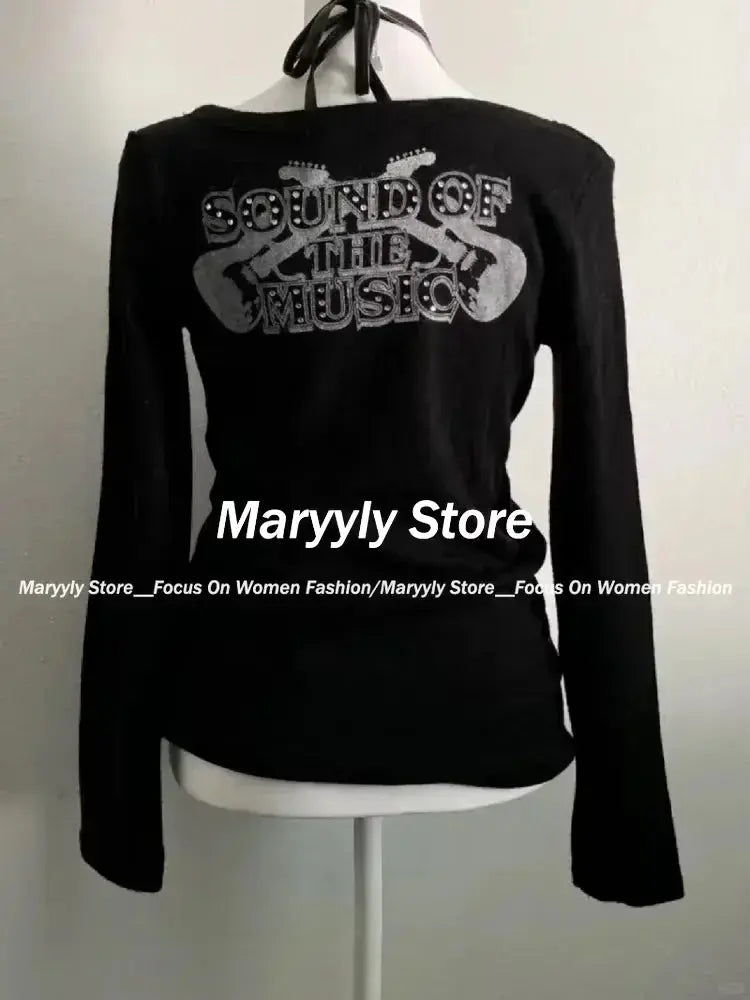 Vintage Gothic T-shirts Women Y2k - DRACO COUTURE