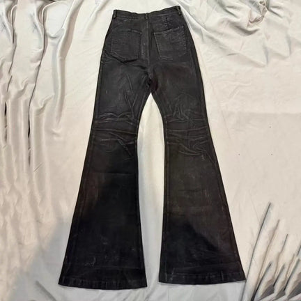 American Retro Flared Jeans Black