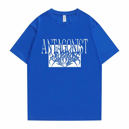 Rapper Playboi Carti Antagonist Tour Print Tshirt Men's Opium Gothic Hip Hop T-shirt Male Cozy Oversized Pure Cotton T Shirts - DRACO COUTURE