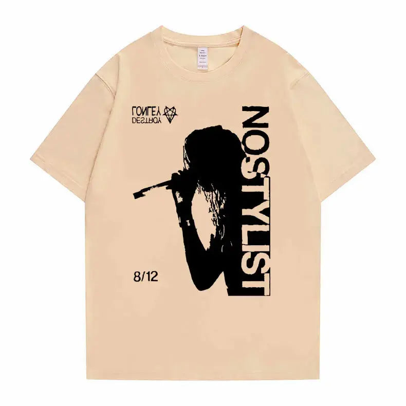 Destroy Lonely Graphic T Shirts Rare Opium Concert Playboi Carti Ken Carson Tshirt Men Women Hip Hop Vintage Oversized T-shirts - DRACO COUTURE