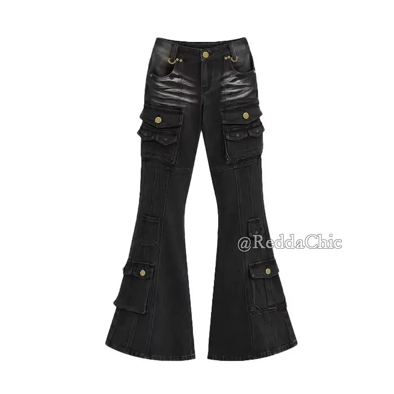 Low Waist Cargo Jeans 2000s - DRACO COUTURE