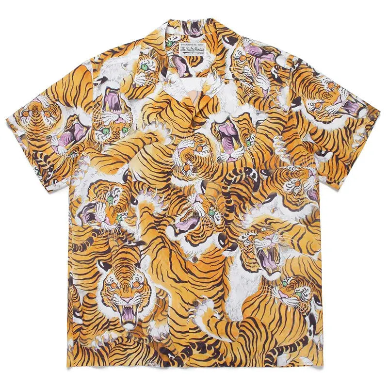 Best Quality Men Woman Hawaii Shirt Classics Character Print Outdoor Casual Vacation Loose Open Collar Tops Tee - DRACO COUTURE