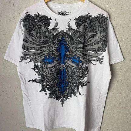 MMA Y2K Gothic Skull Cross T-Shirts
