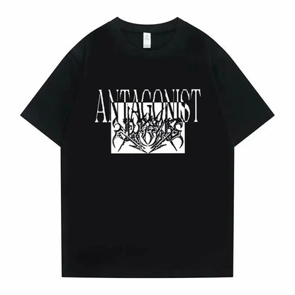 Rapper Playboi Carti Antagonist Tour Print Tshirt Men's Opium Gothic Hip Hop T-shirt Male Cozy Oversized Pure Cotton T Shirts - DRACO COUTURE