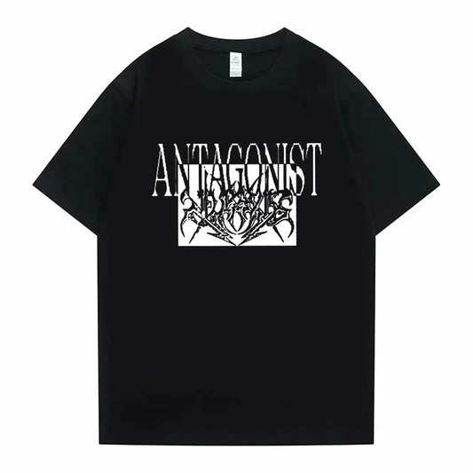 Rapper Playboi Carti Antagonist Tour Print Tshirt Men's Opium Gothic Hip Hop T-shirt Male Cozy Oversized Pure Cotton T Shirts - DRACO COUTURE