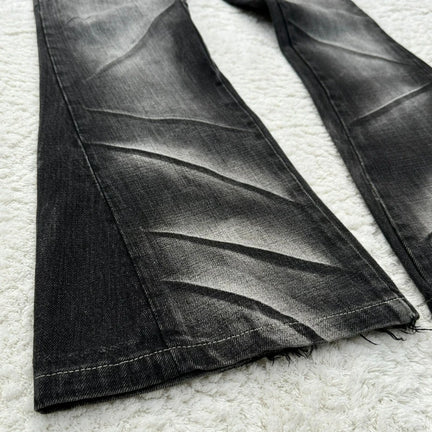 Y2K Flared Lace Up Jeans