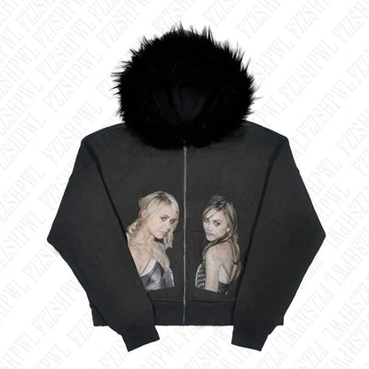 Y2K Zip up Hoodie