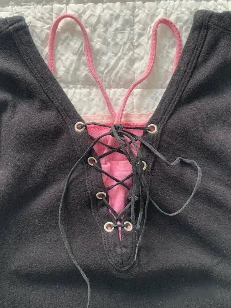 Y2K-Bluse für Damen