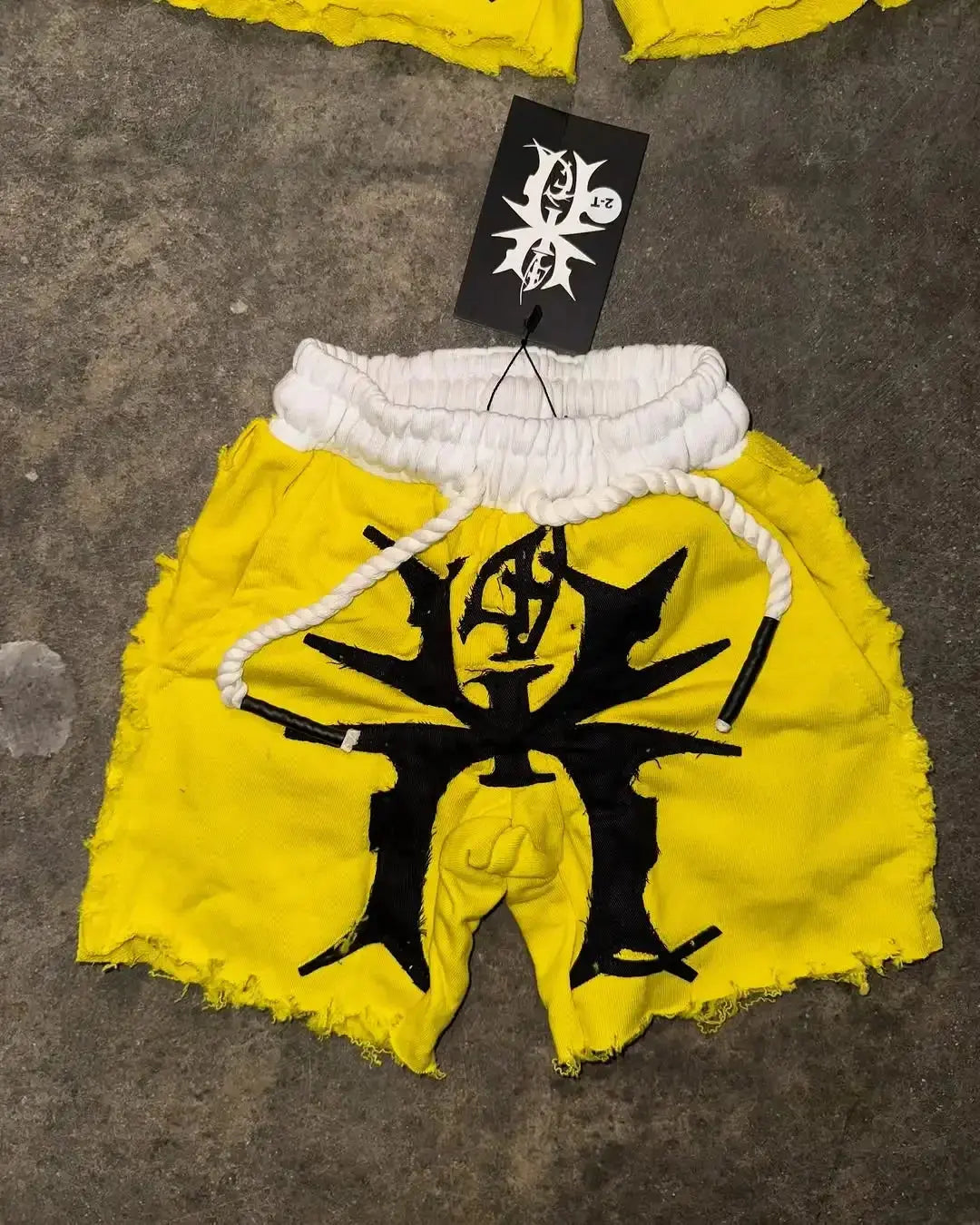 Yellow Cyber Y2K Shorts (4 kolory) - DRACO COUTURE