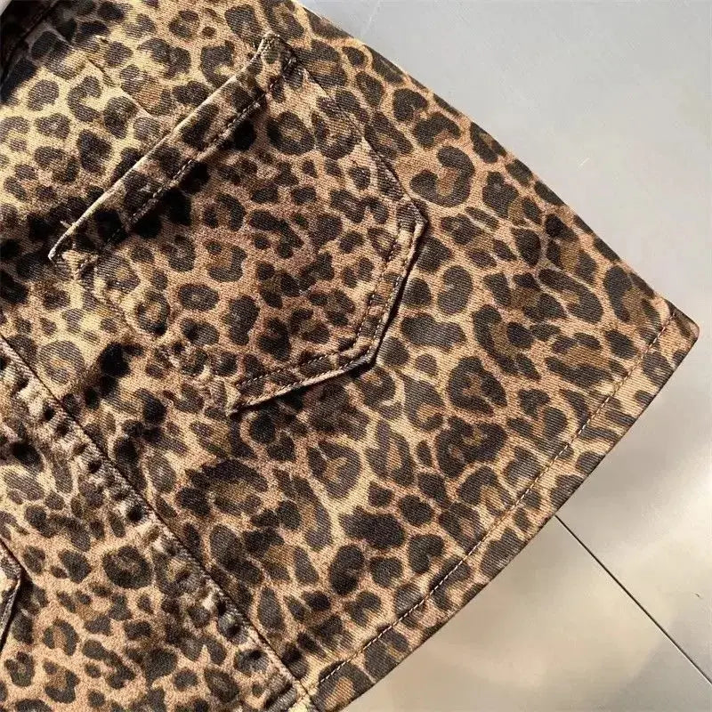 Leopard Skirt Y2K 2000s - DRACO COUTURE