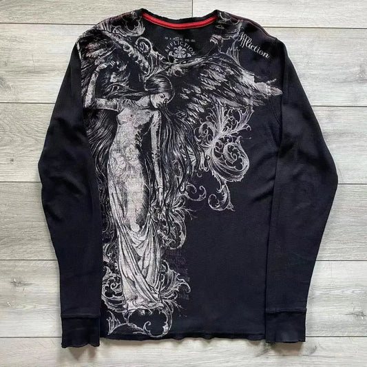 Y2K Affliction Long sleeved T shirt - DRACO COUTURE