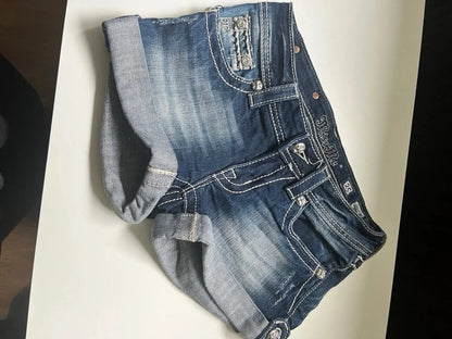 Fashion Retro Sexy Low Waist Denim Shorts Wash Pocket Embroidered Straight Pants 2025 Y2k Hip Hop Streetwear Casual Tight Shorts - DRACO COUTURE