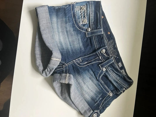 Fashion Retro Sexy Low Waist Denim Shorts Wash Pocket Embroidered Straight Pants 2025 Y2k Hip Hop Streetwear Casual Tight Shorts - DRACO COUTURE