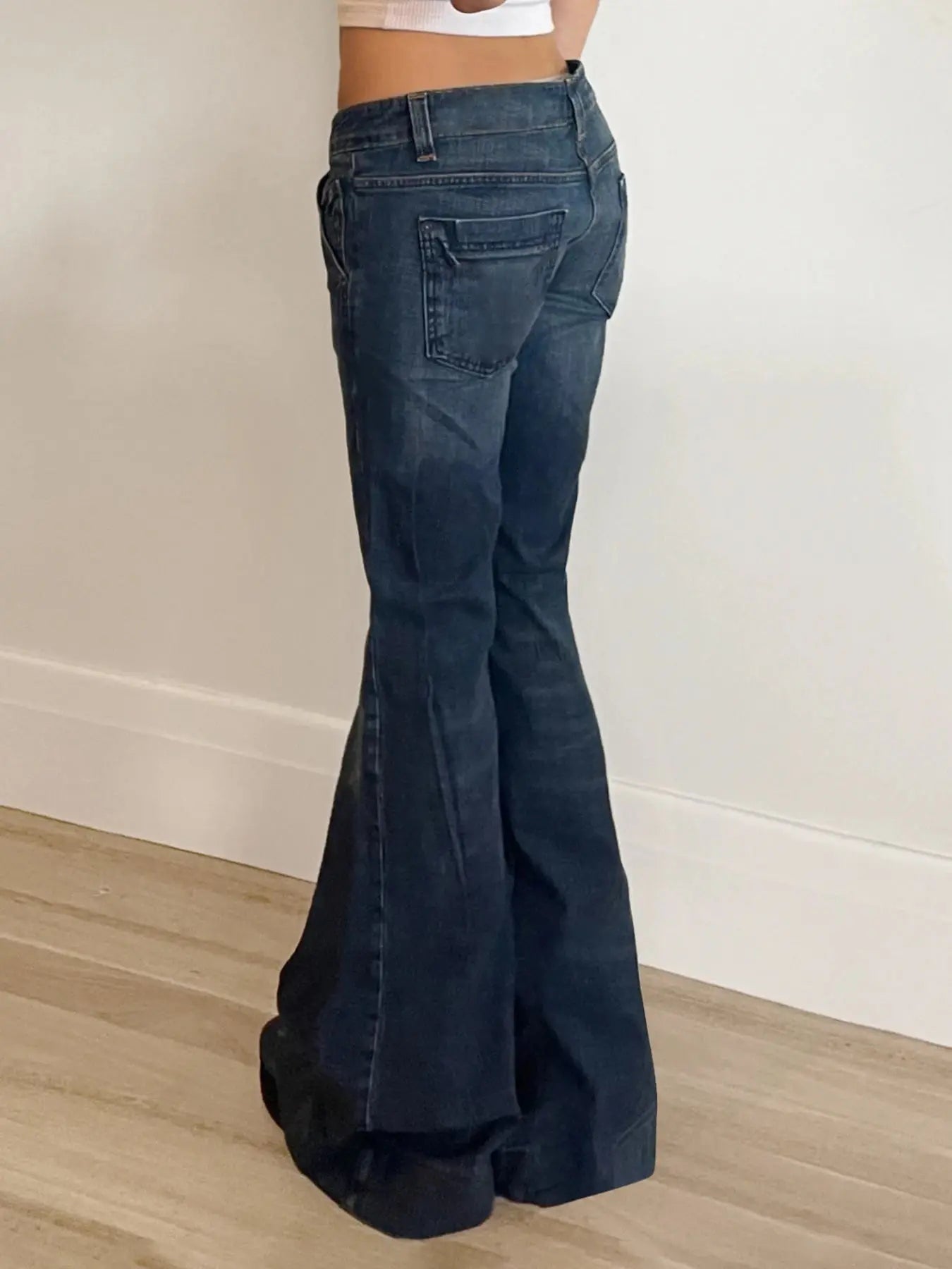 Rockmore Vintage Low Rise Flare Jeans - DRACO COUTURE