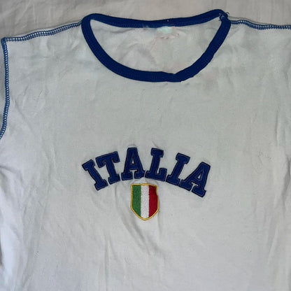 ITALIA Crop Top Y2k