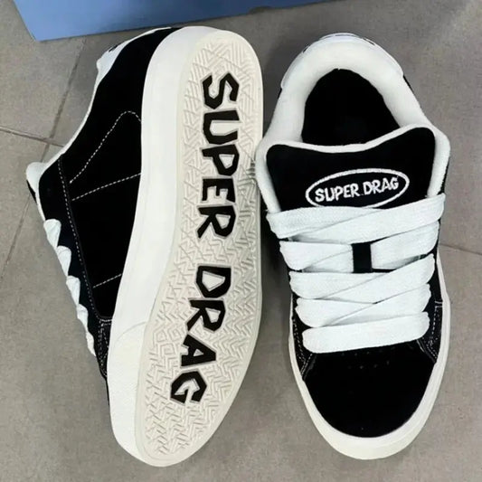 Women Casual Shoes Fashion Low Cut Lace-Up Leisure Sneakers Outdoor Comfortable Non-Slip Female Flats Trainers 35-40 - DRACO COUTURE
